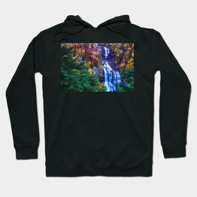 Whitewater Falls, North Carolina Hoodie by Gestalt Imagery